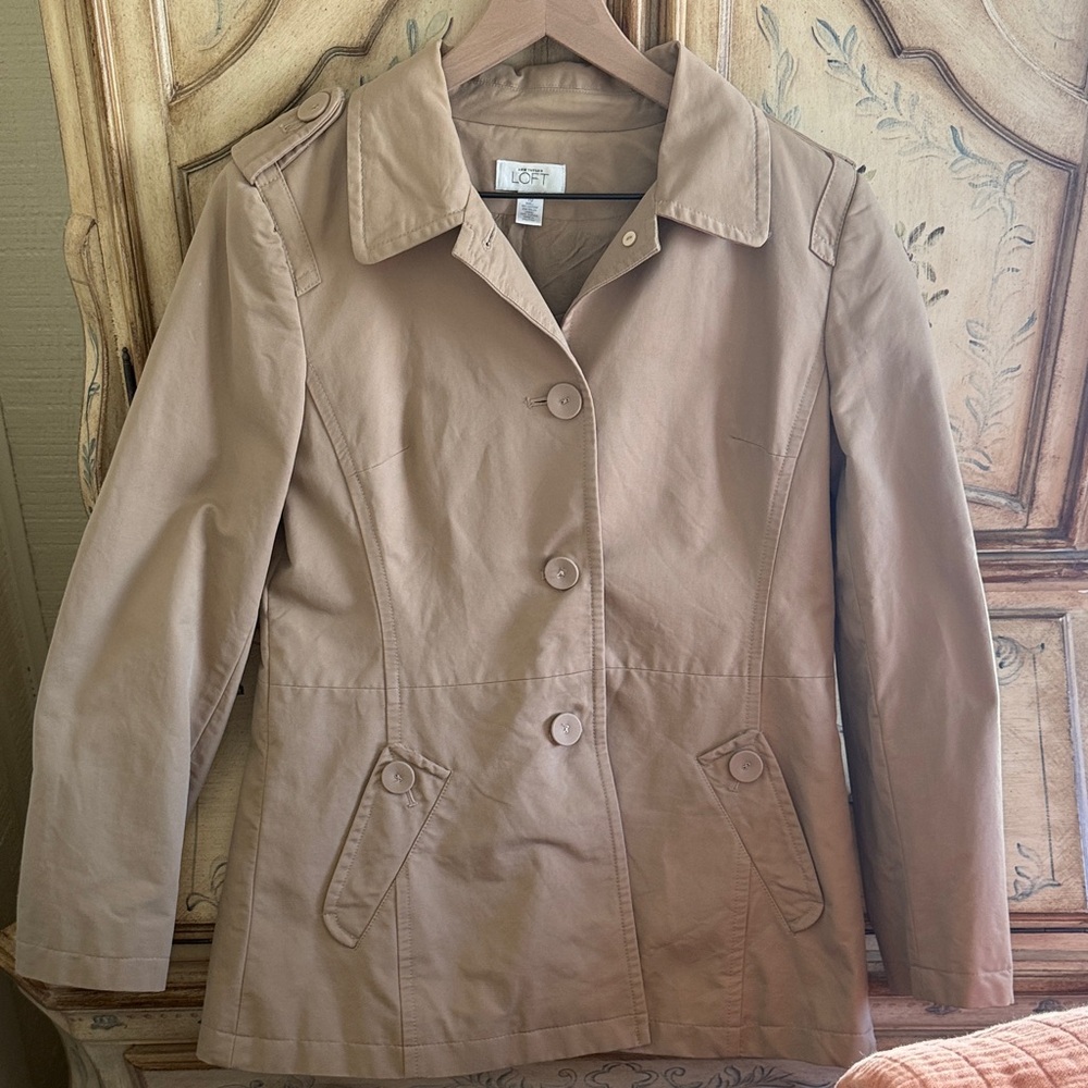 LOFT Tan Trench Coat